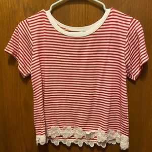 About a Girl Striped Crop Top